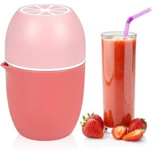 Presse Agrume Manuel Presse Citron, Presse Fruit Manuel &agrave; Double Usage, Presse Fruit pour Citrons/Limes/Oranges/Orange/Pamplemousse - Rose