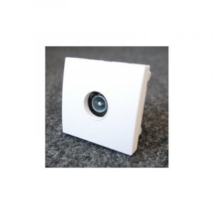 Schneider Electric - Prise tv simple 9.52mm blanc polaire m&eacute;canisme 45x45mm sans support ni plaque altira