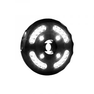 Lampe de parasol de jardin, lampe de parasol 24 led, lampe de parasol de jardin rechargeable, 3 niveaux de luminosité réglables, convient pour le