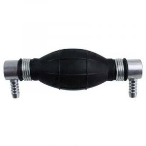 UlisemPompe Poire d'Amor&ccedil;age pour Syst&egrave;me Alimentation Carburant Gasoil Essence Diesel 8mm Coude 90&deg; Universel