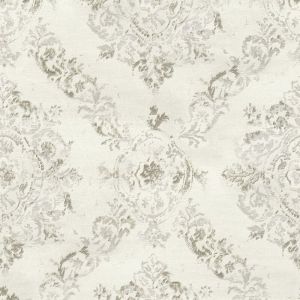 Papier peint baroque Profhome 387072 papier peint intissé gaufré à chaud légèrement texturé au style baroque brillant crème platine beige nacré gris