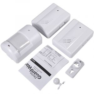Syst&egrave;me s&eacute;curis&eacute; D'alerte sans Fil avec D&eacute;tecteur de Mouvement, Sonnette D'Alarme pour la s&eacute;curit&eacute; de la Maison, Alarme D'all&eacute;e, Installation sans