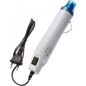 Mini pistolet &agrave; air chaud &eacute;lectrique 300 W pour r&eacute;tr&eacute;cissement, s&eacute;chage peinture, estampage caoutchouc et argile Ortviai