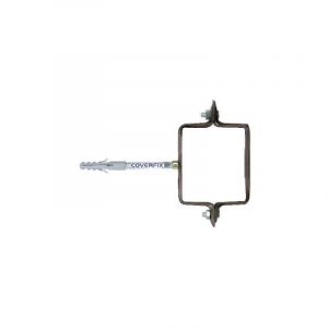 Capaldo - collier carrA pour descente de descente brun foncA 80x80 mm gouttiA res canalisations
