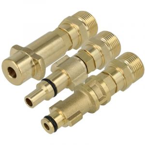 vhbw 3x Adaptateur en kit vers filetage M22 compatible avec Lavor LVR4 150 WPS, Plus 60 WPS, Plus 160 Digit nettoyeur haute-pression - Raccord rapide