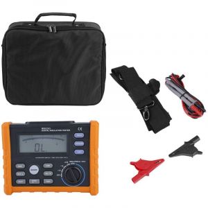 Testeur de R&eacute;sistance, PEAKMETER PM52 M&eacute;gohmm&egrave;tre Num&eacute;rique Affichage Analogique et Num&eacute;rique 50-1000V Testeur de R&eacute;sistance d'isolement Meter