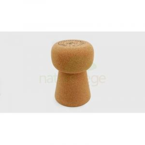 Tabouret bouchon de champagne en liège, 43cm