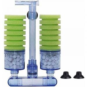 Filtre Eponge pour Aquarium, Filtre Biologique Eponge Mural Filtre &agrave; Eau Silencieux Nettoyant pour Aquarium (XY-2882)