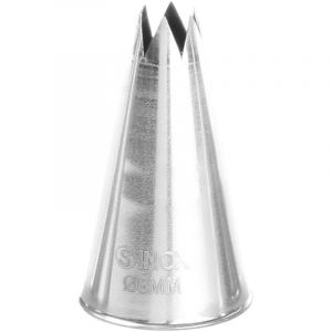 Embout &eacute;toile pour manchons de poche &agrave; douille, diam&egrave;tre acier. 8mm Hendi 551387