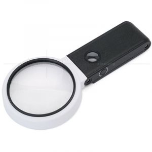 Grande loupe 4.35in 3.5X 25X avec lumi&egrave;re et Support, loupe Lumineuse LED Portable Debout, loupe de Lecture Pliante avec pour Les Seniors Lire, Point