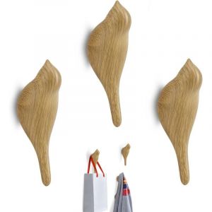 Pat&egrave;re Bois,Crochet Mural Crochets Muraux Oiseau Pat&egrave;re Mural Multifonctions En R&eacute;sine Motif Oiseaux Pour Suspendre