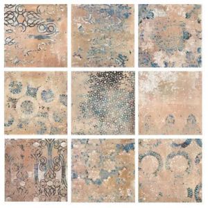 Carrelage grès cérame effet terre cuite CHATEAU Antique - 18.5x18.5 cm Cotto - Mat - - boîte de m2