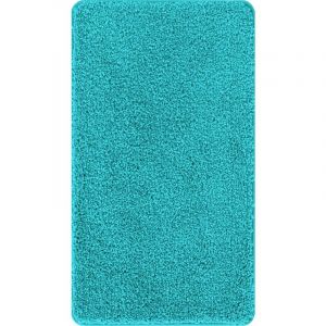 Tapis de bain rectangulaire turquoise 70x120 cm en polypropylène antidérapant Vidaxl