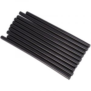 Bâtons de colle à chaud colle thermofusible bâton adhésif fonte chaude pour pistolet à colle 20W DIY Artisanat Réparations Rapides (noir) 10pcs 7