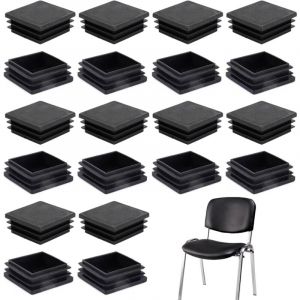 Largeight - jamais UTILISÉ]20pcs Bouchons à Lamelles Carré 40x40 30x30 35x35mm pour Tube Carre, Bouchon Plastique Carre, Embout Tube Carré, Capuchon