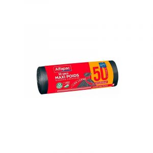 Alfapac - Sac poubelle maxi poids 50 Litres - Colis de 40