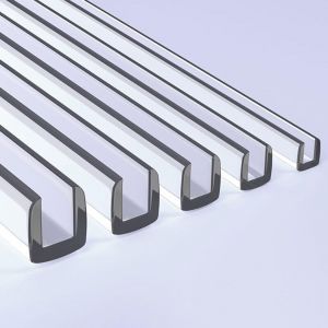 Profil&eacute; De Protection des Bords en PVC Transparent, Flexible Protection De Bord en U pour B&eacute;b&eacute;, 300cm Garniture De Bord(Wide 10-11mm)