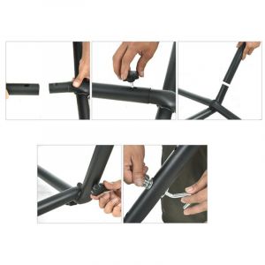 Largie + hamac double sac en tissu,2 personnes pour Int&eacute;rieur Ext&eacute;rieur, Hamac d'ext&eacute;rieur avec Support, Hamac sur Pied en M&eacute;tal,Jardin, Patio,