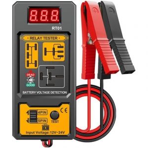 Testeur de relais automobile 12 V 24 V pour voiture - Outil de diagnostic de circuit de voiture - Outil de diagnostic de circuit pour voitures,