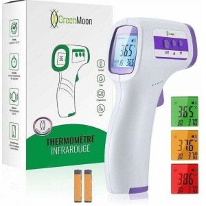 Thermomtre Frontal Thermometre Adulte Infrarouge, Thermometre Sans Contact, cran Lcd, Fonction Mmoire, Thermometre Infrarouge Pour Enfant, Adulte,