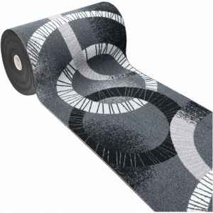 Emmevi Mv S.p.a. - Tapis de Cuisine Antid&eacute;rapant Moderne Polyvalent Chambre Couloir Gris - 57x140 cm