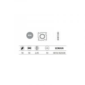 10 plaquettes d'araseur 18x18x2,45 mm 4 coupes - Leman