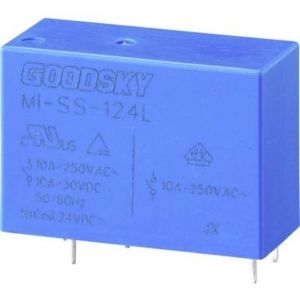 GoodSky MI-SS-124L Relais pour circuits imprim&eacute;s 24 V/DC 10 A 1 inverseur (RT) 1 pc(s) Tube Y143402