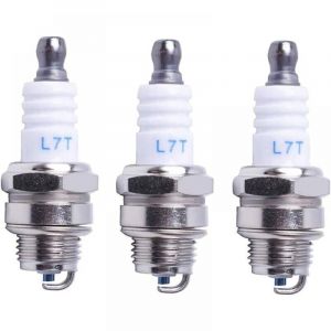 Bougie d'allumage L7T Tronçonneuse Tondeuse à gazon Petit Moteur Accessoire Pièces Compatible avec Hus-qvarna Rep ngk BPMR7A 4626 Equivalence RCJ6Y