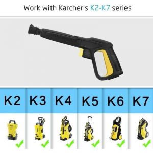 Pistolet de Rechange pour K&auml;rcher K2 K3 K4 K5 K6 K7 S&eacute;rie Nettoyeur Haute Pression, Quick Connect Jet d'eau Pistolet Pulv&eacute;risateur pour Karcher K2 K7