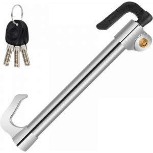 Ersandy - Antivol Volant Voiture - Universel Serrure de Volant,Canne Antivol Voiture,Bloque Volant Auto avec 3 Clés,FabriquÉ en Acier Inoxydable,