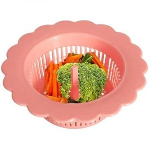 9x5x3cm Cr&eacute;pine d'&eacute;vier de cuisine &ndash; Tamis d'&eacute;vier avec poign&eacute;e, filtre d'&eacute;gouttage pour bouchon d'&eacute;vier Protecteur de vidange de trou d'&eacute;vier,