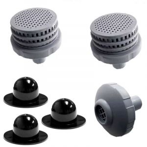 Cyslmuk - Intex Petit filtre pour piscine – Lot de 2, accessoires de piscine, support de tuyau, filtre à bouchon de valve murale de piscine