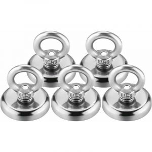 Aimant Neodyme, 32mm Aimant Puissant 35kg force de traction aimant puissant rond magnétique néodyme (5 pcs), Versailles