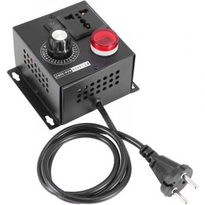 Régulateur de tension électronique pour moteur et ventilateur, 220 V, 4 000 W, variateur de vitesse électrique réglable, prise UE