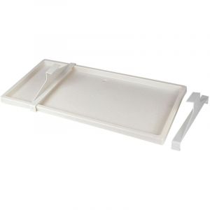 Mc Distribution - Bac de r&eacute;cup&eacute;ration - Bac &agrave; condensats en plastique 940 x 420 mm - Sortie 16-18-20 mm