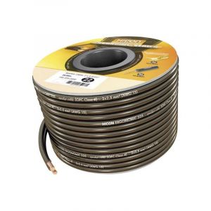 Hicon - HIE-215-2000 Câble haut-parleur Ergonomic 2 x 1.5 mm² noir 20 m W96820