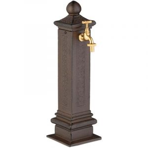 Fontaine a colonne en metal antique 47 cm