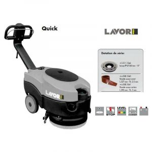 Lavor - Pro - Autolaveuse compacte 460 mm 370W 1260 m²/h - Quick 36E