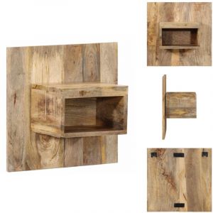 Vidaxl - Table de chevet 50x27x50 cm bois massif de manguier brut - Table De Chevet - Tables De Chevet - Armoire De Lit - Table D'appoint Pour
