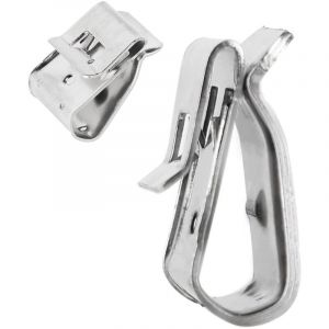 50 pi&egrave;ces Clips de C&acirc;ble,Serre-C&acirc;bles en acier Inoxydable,Sterilisateur bocaux conserves, Fixation de c&acirc;ble support de c&acirc;ble,Fixation panneau solaire