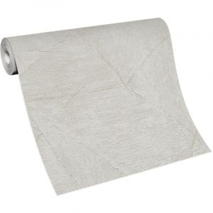 Erismann - bricoflor Papier Peint graphique beige Papier Peint intiss&eacute; imitation pierre pour salon, cuisine & plus Tapisserie fausse pierre beige