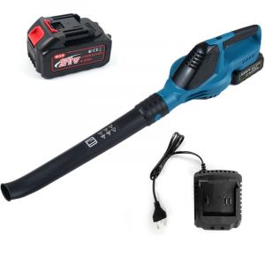 Souffleur Axial Sans Fil 21 v - Souffleur de Feuilles Mortes avec 5 Vitesses - Vitesse de Soufflerie 45M/S 18000RPM Livré avec Batterie et Chargeur