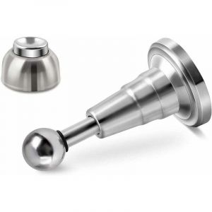 Ymyny - Arr&ecirc;t de porte magn&eacute;tique avec amortisseur hydraulique, acier inoxydable robuste, support d'arr&ecirc;t de porte magn&eacute;tique pour montage mural