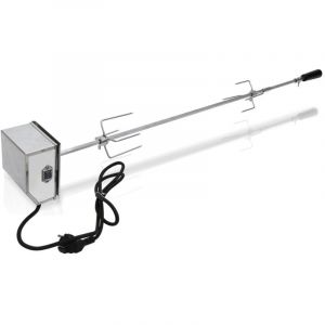 Broche &Agrave; R&ocirc;tir Broche &Eacute;lectrique Tournebroche Acier Moteur 117cm R&ocirc;tisserie Grill