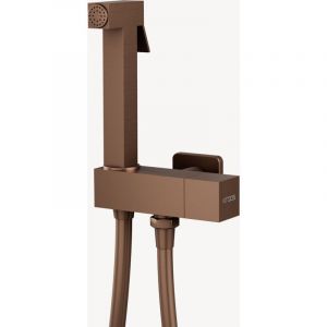 Ensemble douchette WC - Or rose bross&eacute;