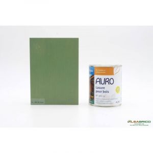 Auro - Lasure pour bois n°160 Vert Oxyde - Pot de 0.75L
