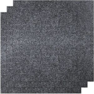 Largeight - 30 Pièces Dalles de Moquette Auto-Adhésives, 30CM x 30CM Carreaux de Sol Faciles Décoller et Coller Dalles de Moquette Antidérapantes et