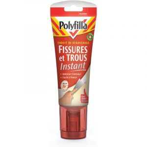 Enduit de Rebouchage Fissures et Trous Instant - Sec en 1 heure - Intérieur et Extérieur - Pâte 330g - Polyfilla