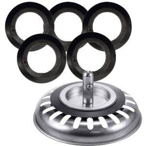 Yzmrbdqc - Lot de 5 joints d'étanchéité pour bonde de baignoire, lavabo, joint à lèvre, joint en caoutchouc pour filtre à panier