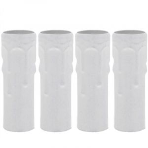 4 Pi&egrave;ces Manchon De Lampe Bougies Pour Douille De Bougie Couvercle Douille D'Ampoule Cand&eacute;labre Lustre Manchon Bridage E12 Ampoule Cand&eacute;labre Base